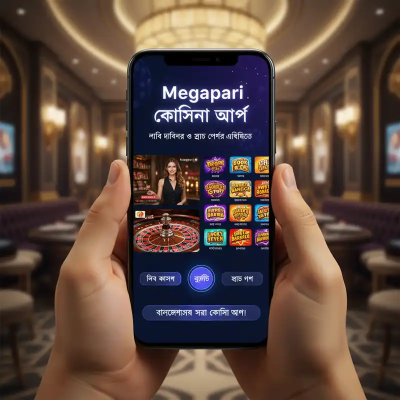 Megapari ক্যাসিনো অ্যাপের স্লট ও লাইভ গেমের বৈশিষ্ট্য
